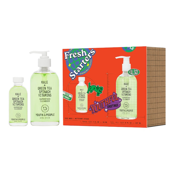 Youth To The People Fresh Starters Superfood Cleanser Home & Away Set