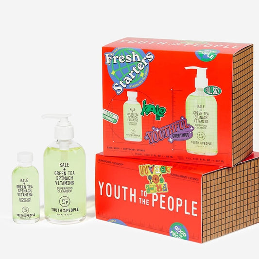 Youth To The People Fresh Starters Superfood Cleanser Home & Away Set