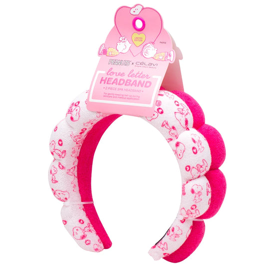Celavi Diadema Para Skincare Set De Snoopy Color Rosa