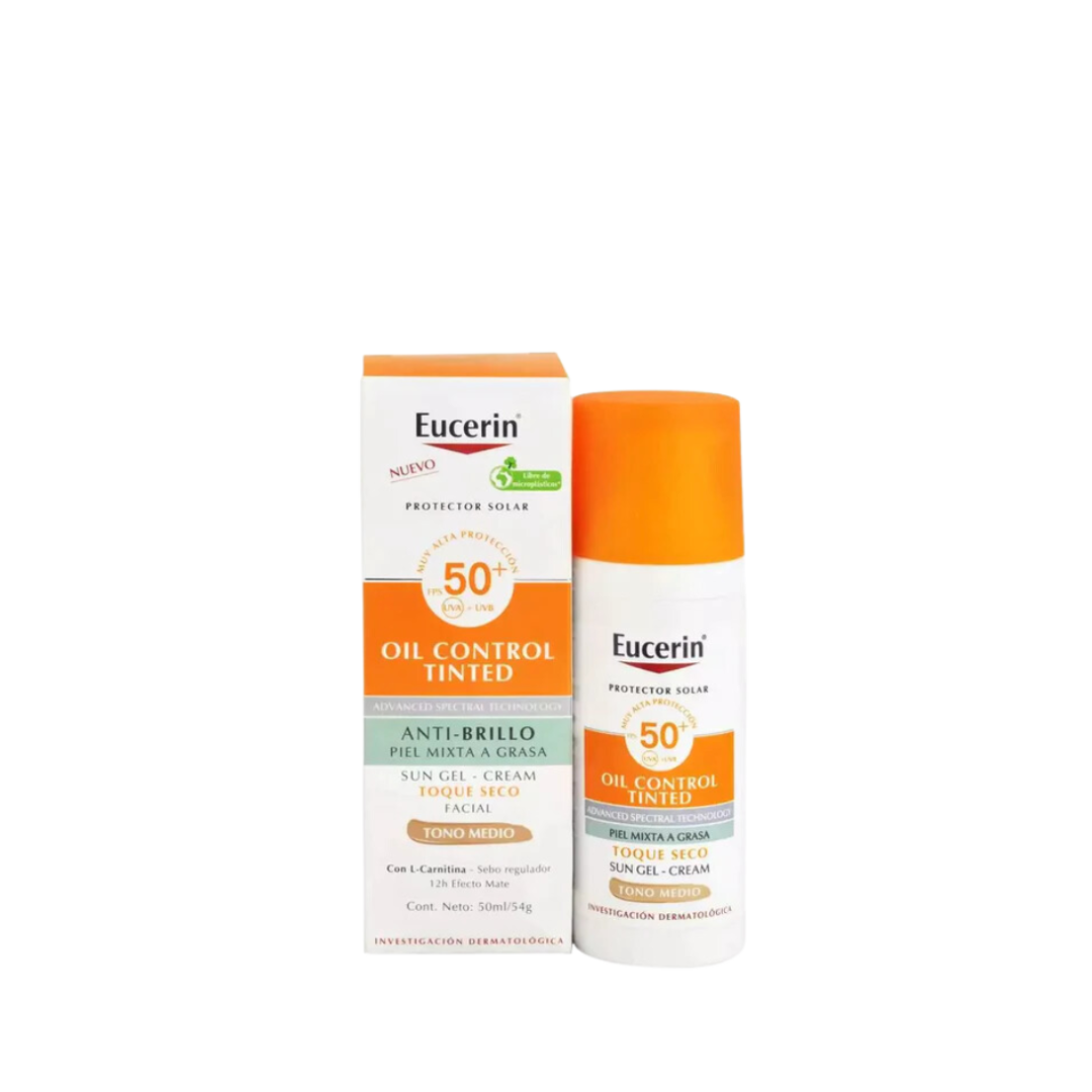 Eucerin Sun Oil Control Gel-Cream Dry Touch tinted Medio