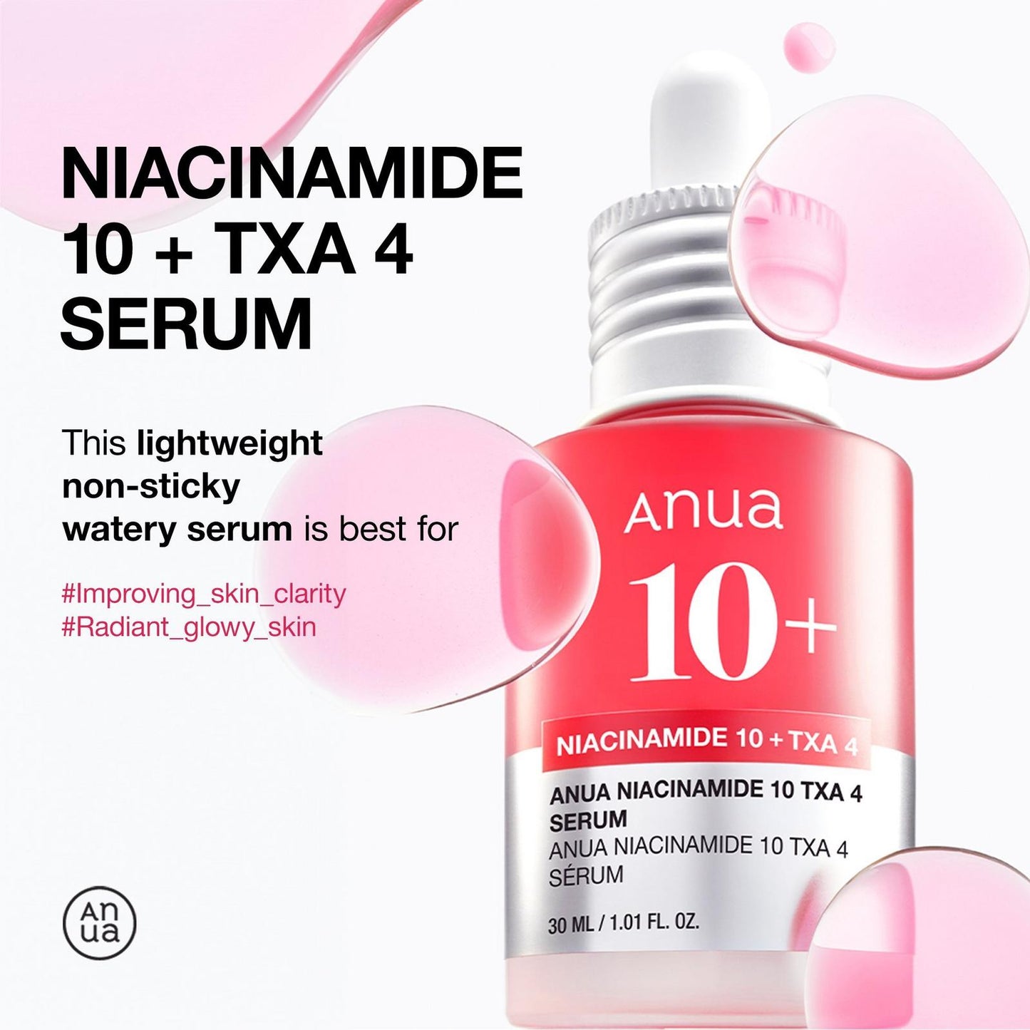 Anua Niacinamide 10 TXA 4 Serum for Brightening and Dark Spots