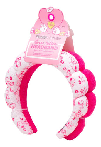 Celavi Diadema Para Skincare Set De Snoopy Color Rosa