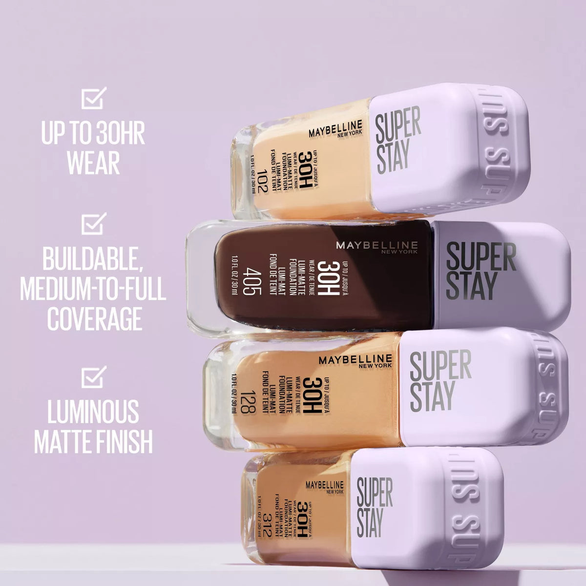 Maybelline Super Stay 30HR  Lumi-Matte Foundation