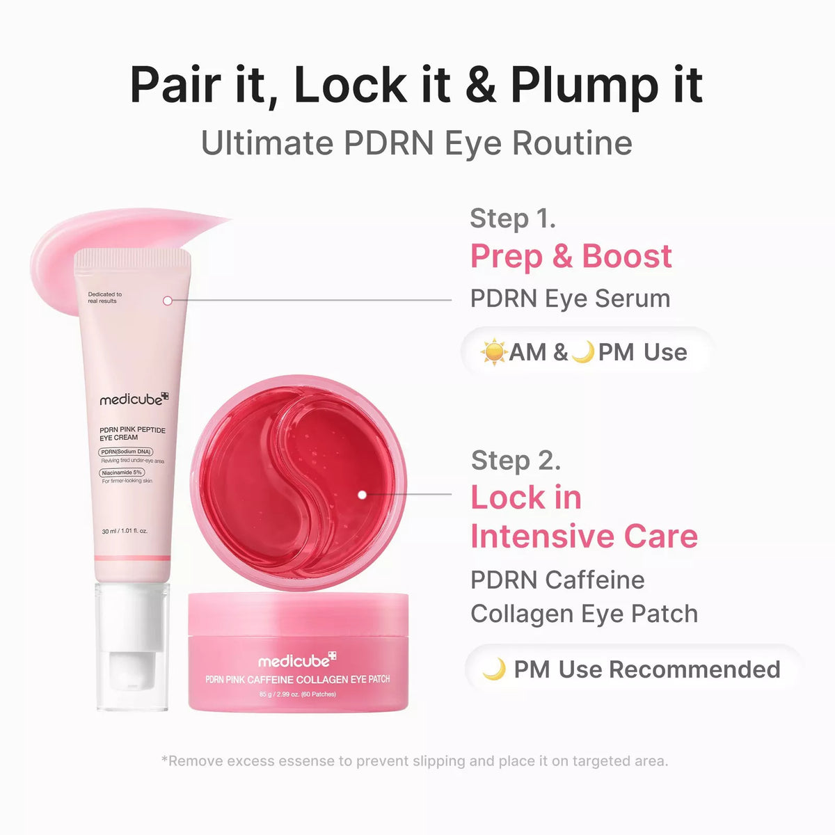medicube - PDRN Pink Caffeine Collagen Eye Patch