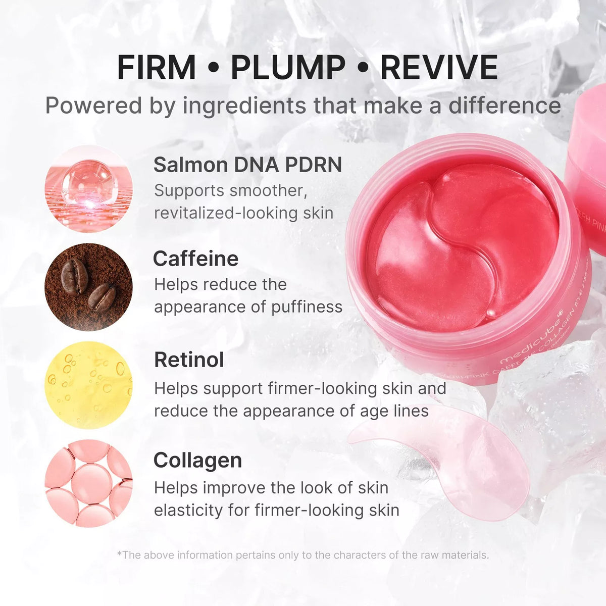 medicube - PDRN Pink Caffeine Collagen Eye Patch