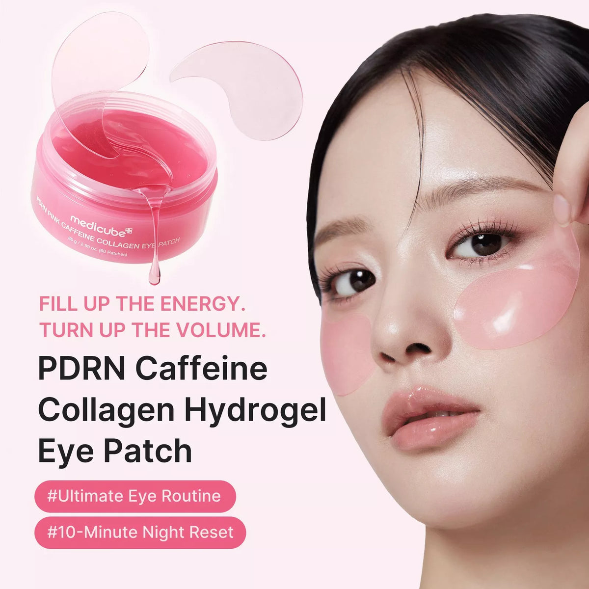 medicube - PDRN Pink Caffeine Collagen Eye Patch
