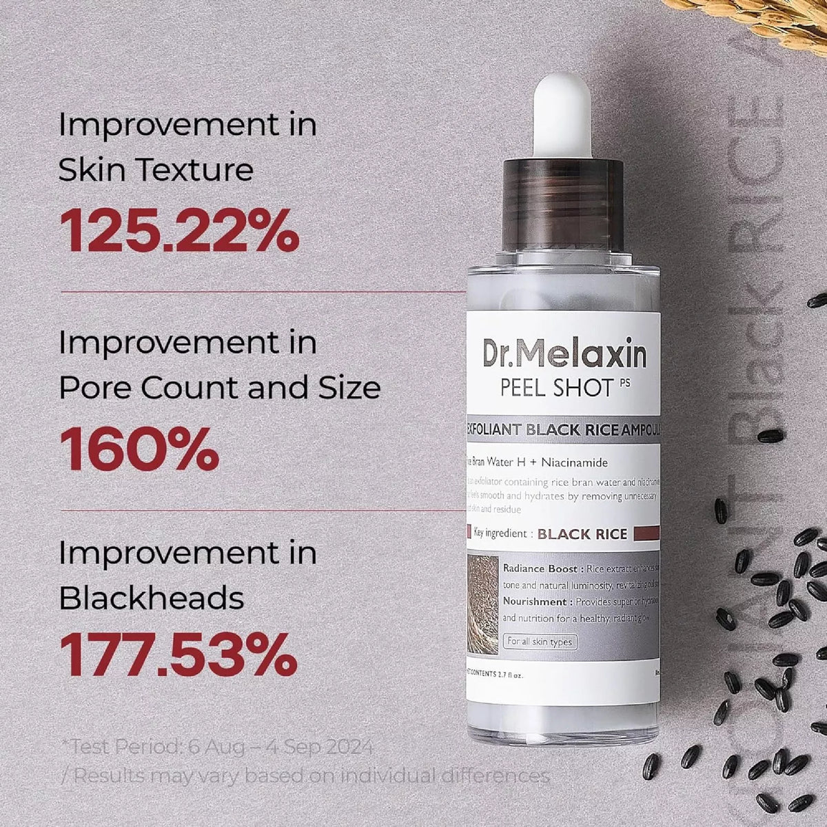 Dr. Melaxin - Peel Shot Exfoliating Black Rice Ampoule