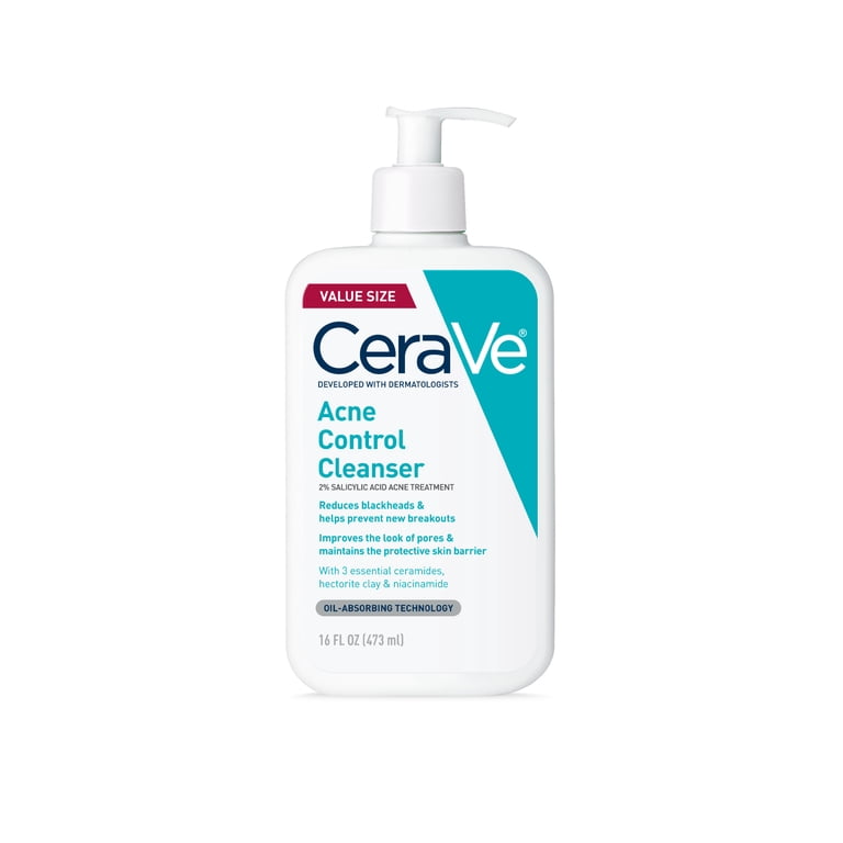 CeraVe Acne Face Cleanser with 2% Salicylic Acid