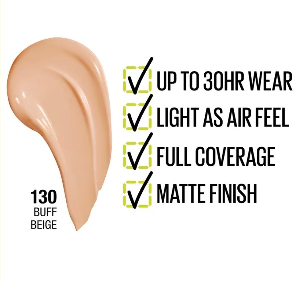 Maybelline Super Stay Full Coverage Foundation 30H